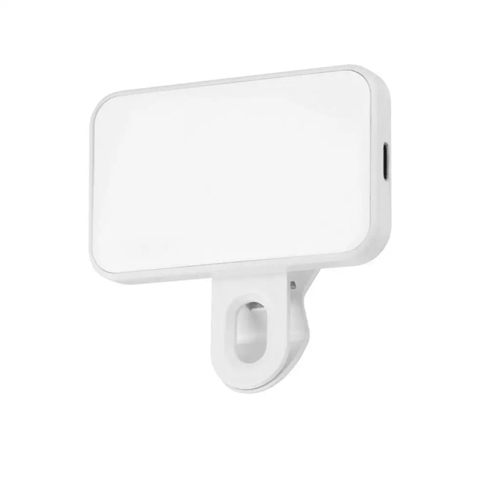 GlowClip Mini Selfie Light – Rechargeable Clip-On Ring Light with 3 Brightness Modes for Phone, Makeup & Video Calls