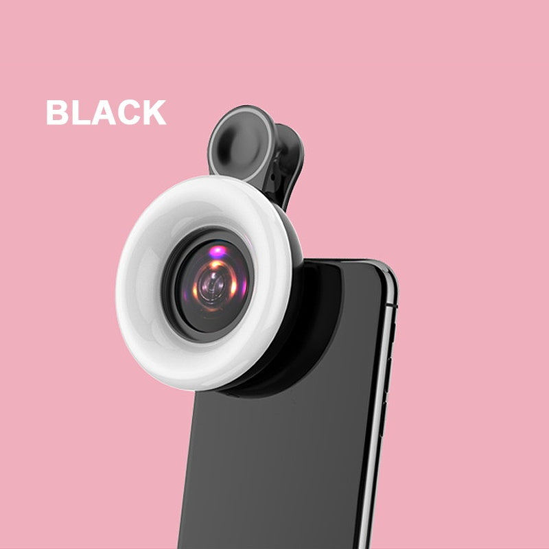 Macro Glow Clip-On Fill Light & Macro Lens for Smartphones