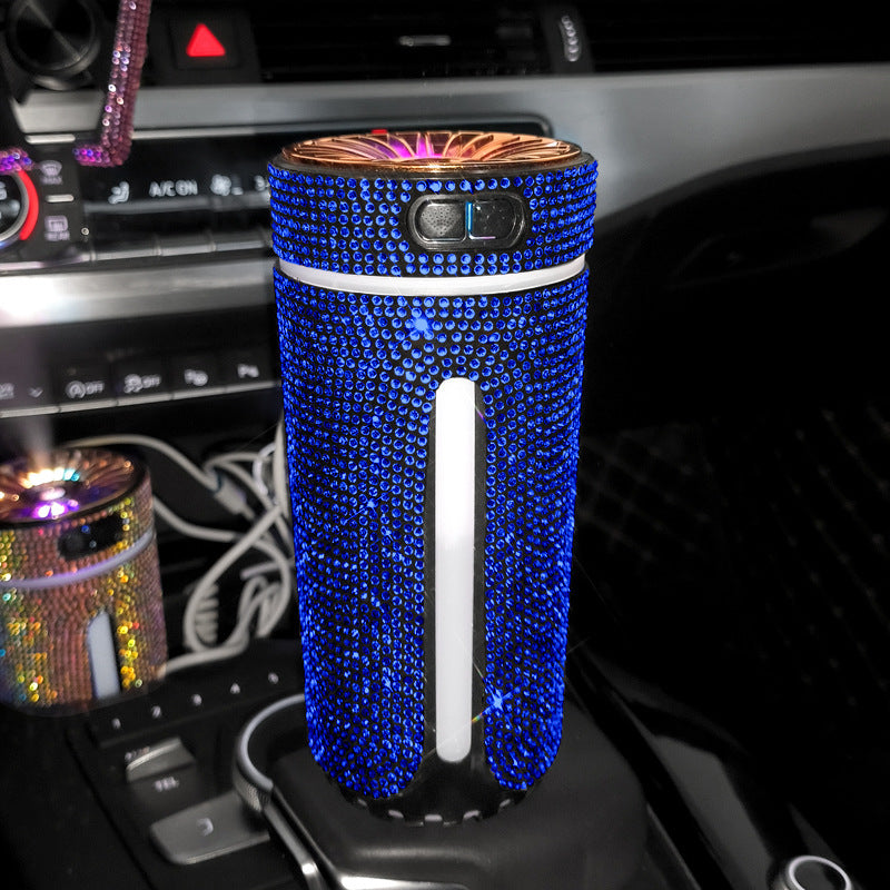 Diamond Car Humidifier & LED Diffuser – Rhinestone Auto Air Freshener
