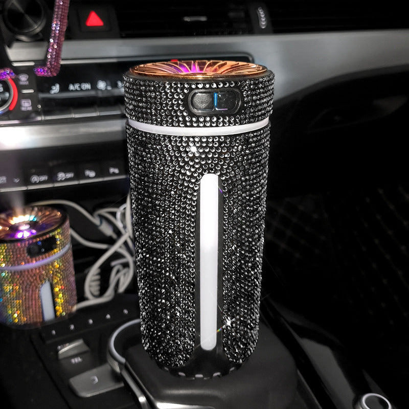 Diamond Car Humidifier & LED Diffuser – Rhinestone Auto Air Freshener