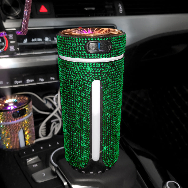 Diamond Car Humidifier & LED Diffuser – Rhinestone Auto Air Freshener