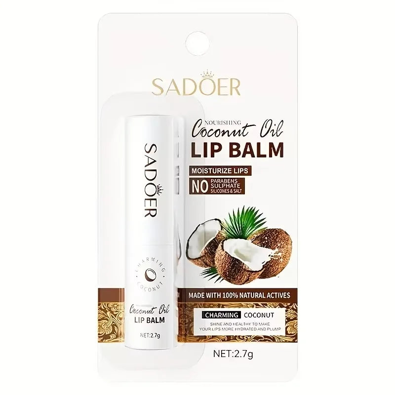 Coconut Lip Balm – Long-Lasting Moisture & Nourishment for Daily Lip Care (Unisex)