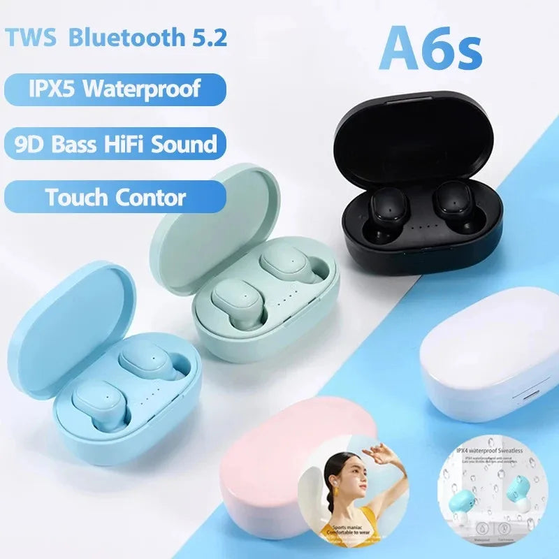 A6S TWS Wireless Earbuds – Bluetooth 5.0 Sport Stereo Earphones