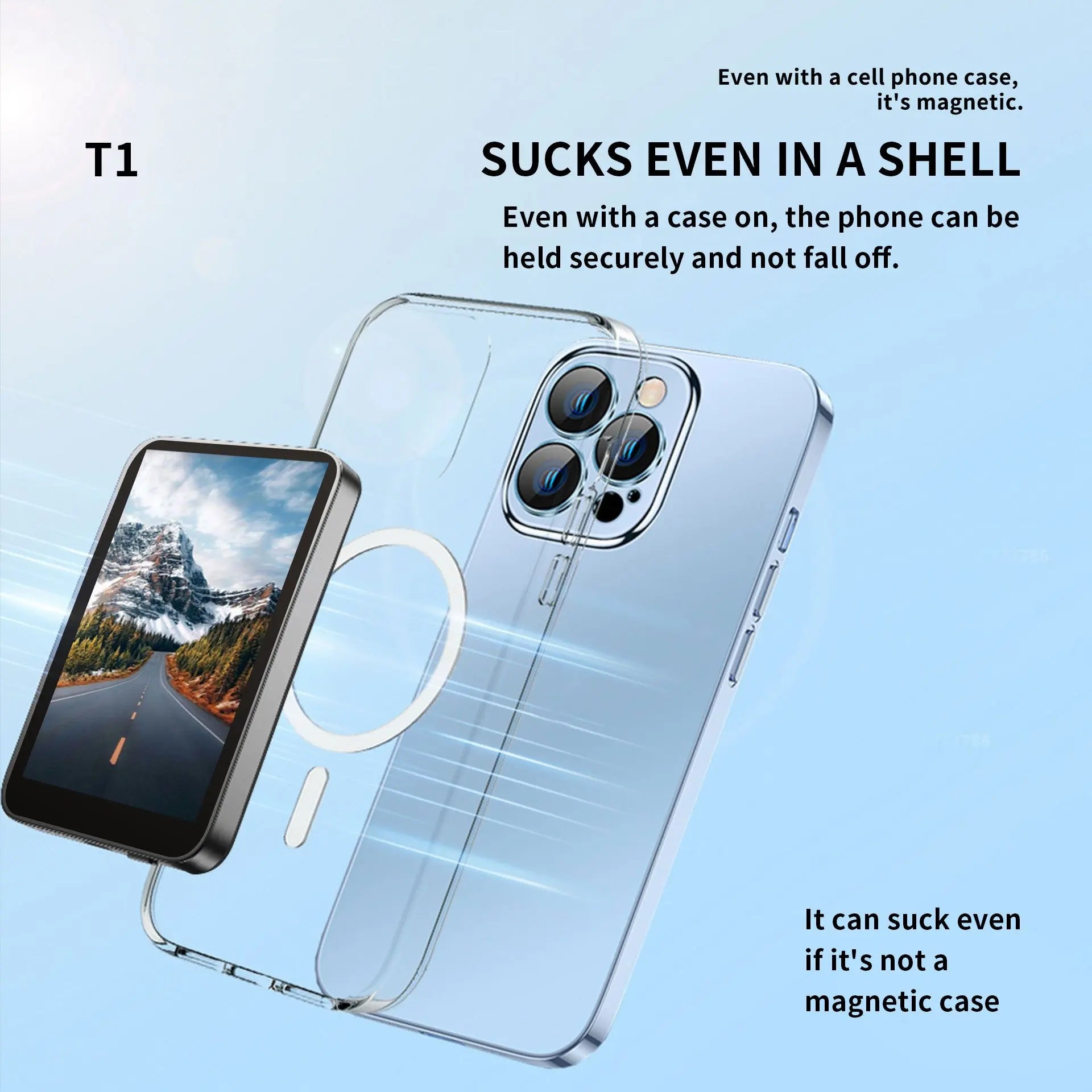 Magnetic Rear Camera For Live Streaming Creating Content Self-Timer