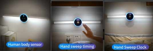 TimeGlow Smart Cabinet Light & Sensor Clock
