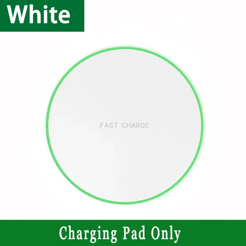 2-in-1 Wireless Charging Pad – Fast Induction Charger Dock for iPhone 12–16 Pro Max, Samsung, Xiaomi, Huawei