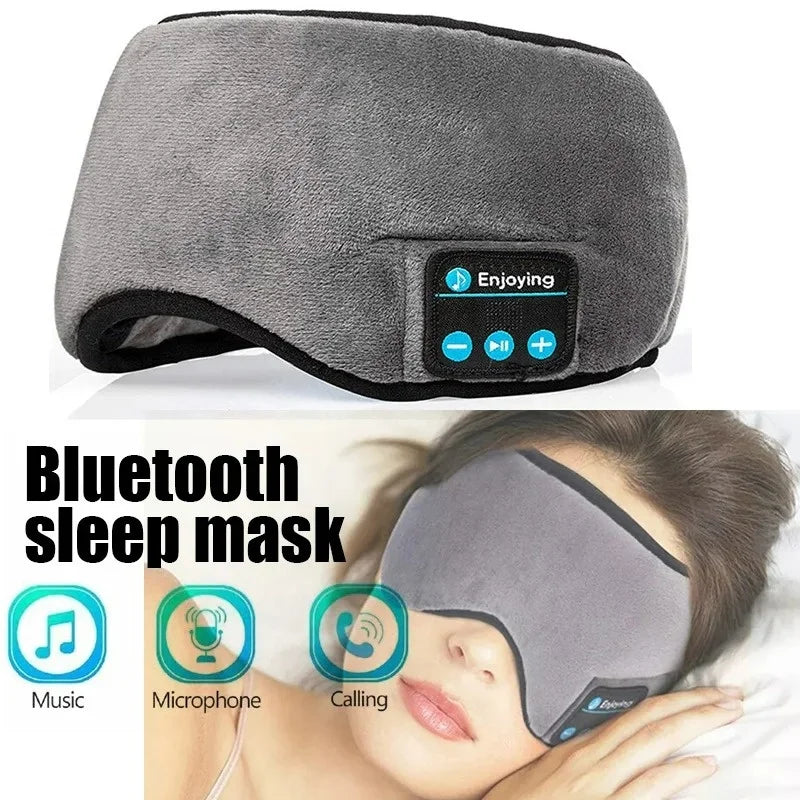 Eye Mask Sleep Headphones Bluetooth Sleeping Headphones Bluetooth Headband Soft Elastic Comfortable Wireless Music Earphones
