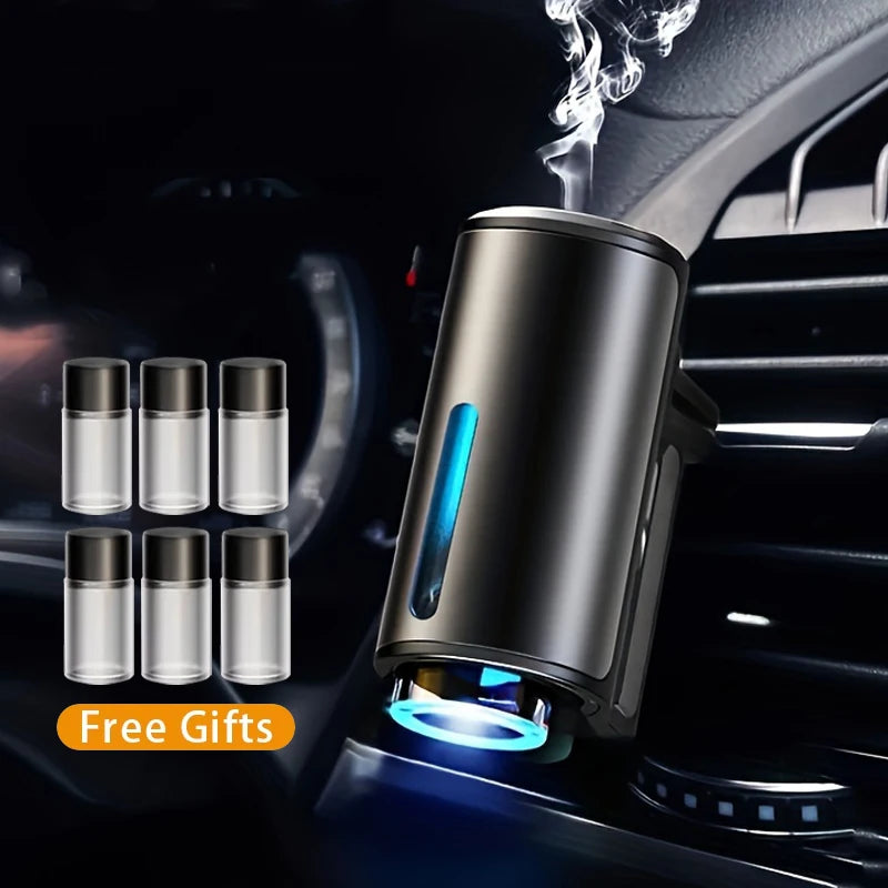 AromaDrive Electric Car Air Freshener – Essential Oil Mist Diffuser & Vent Clip Humidifier